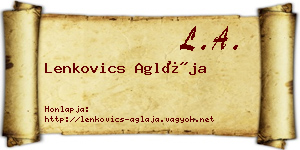 Lenkovics Aglája névjegykártya